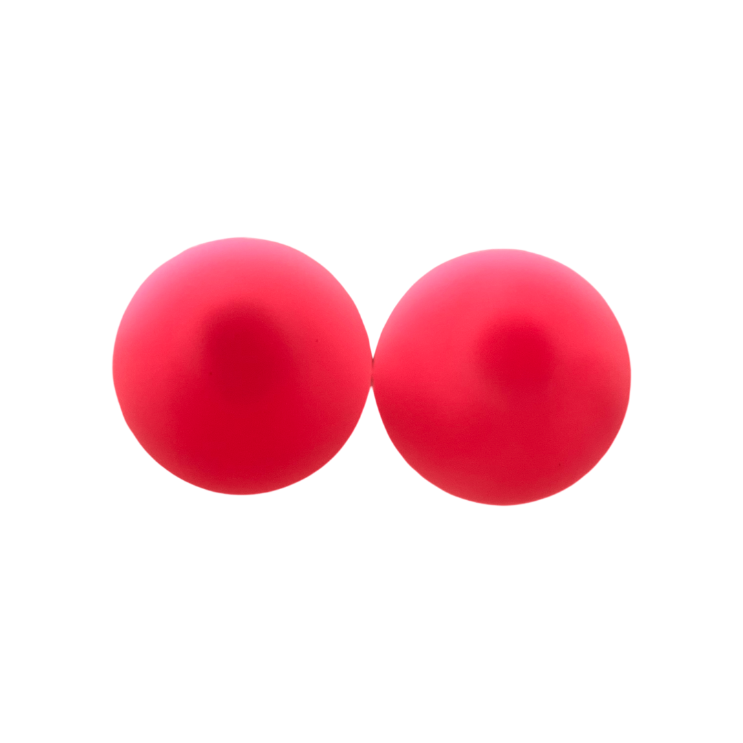 Bright Pink Statement Studs