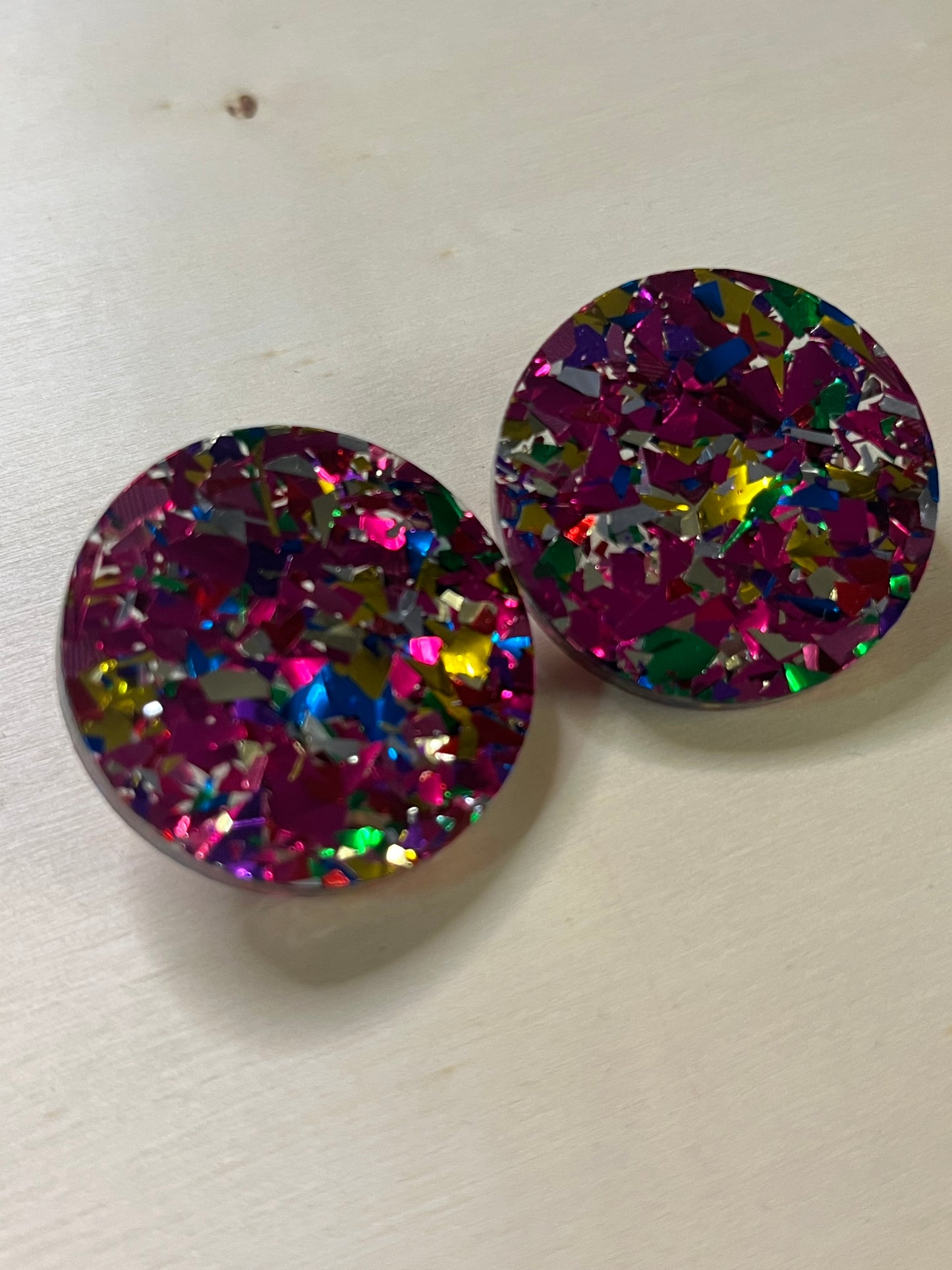 Confetti Party studs 3.5cms