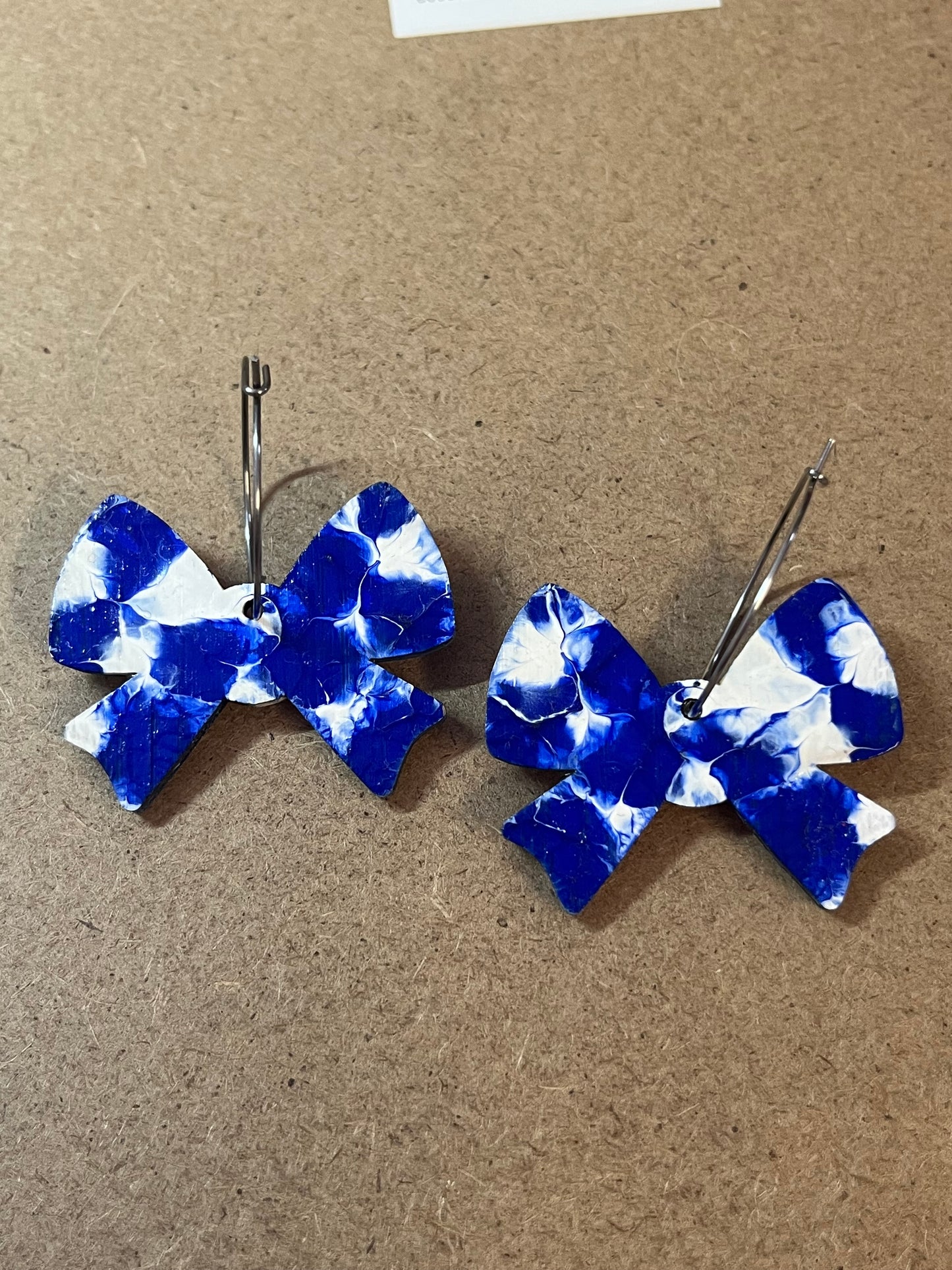 Abstract Arty Bow Hoops