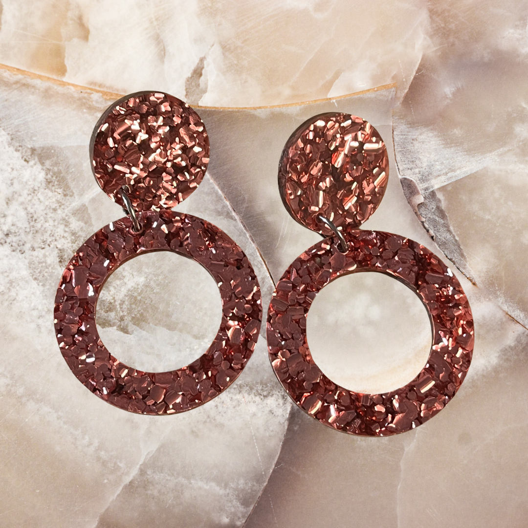 Rose Gold Chunky glitter