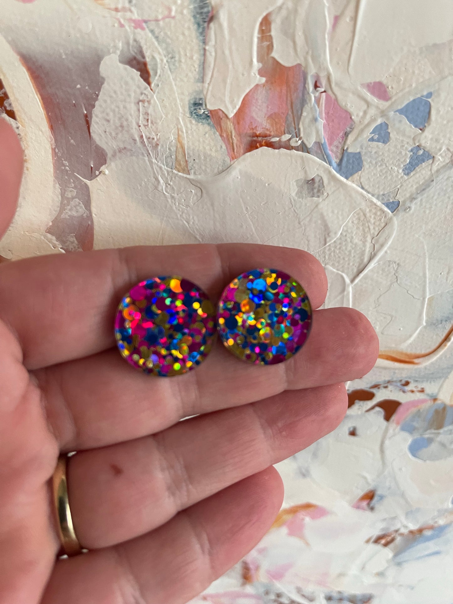 Luna Party Statement Studs (20mm)