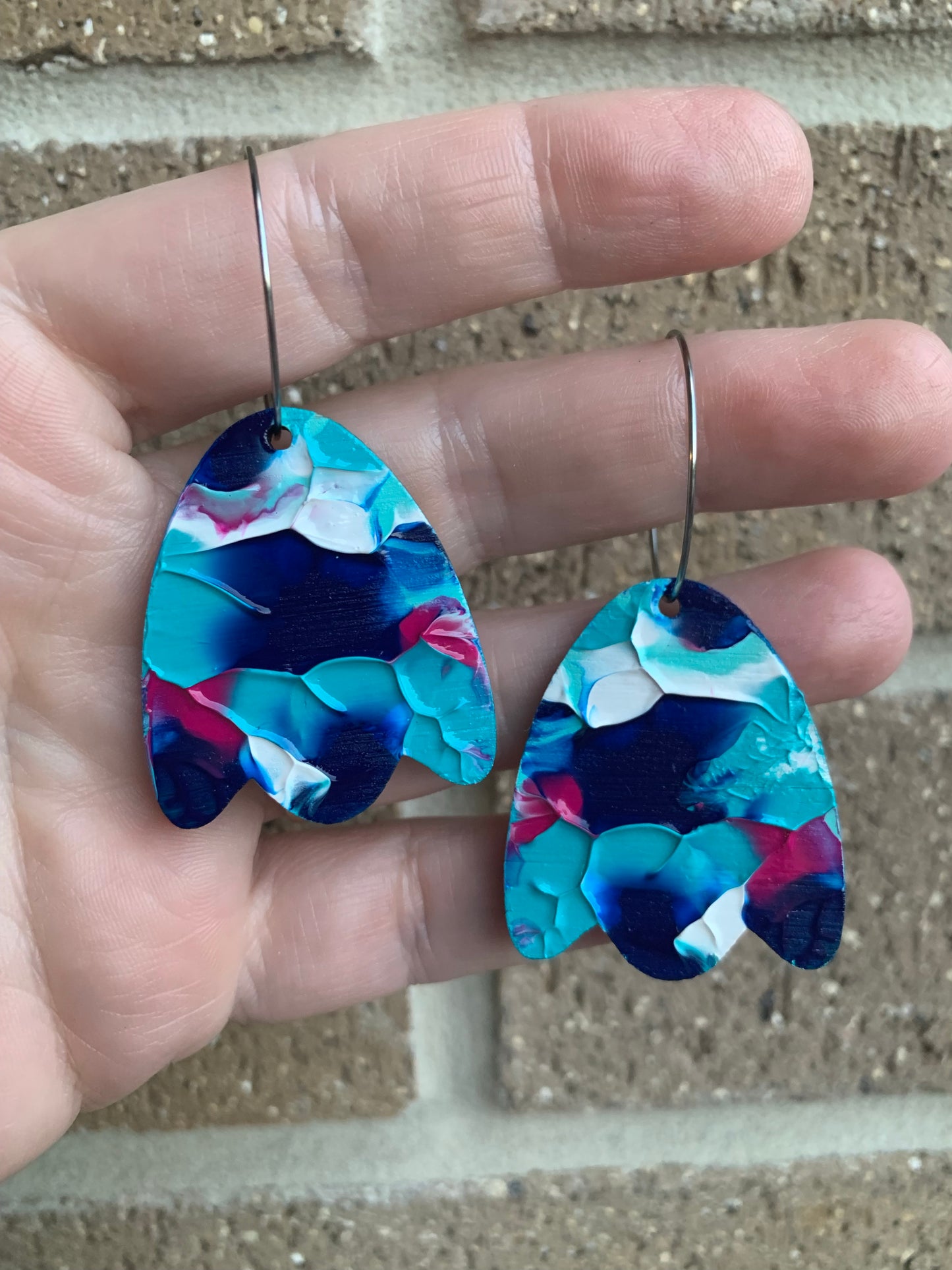 Abstract Arty Bluebell Hoops