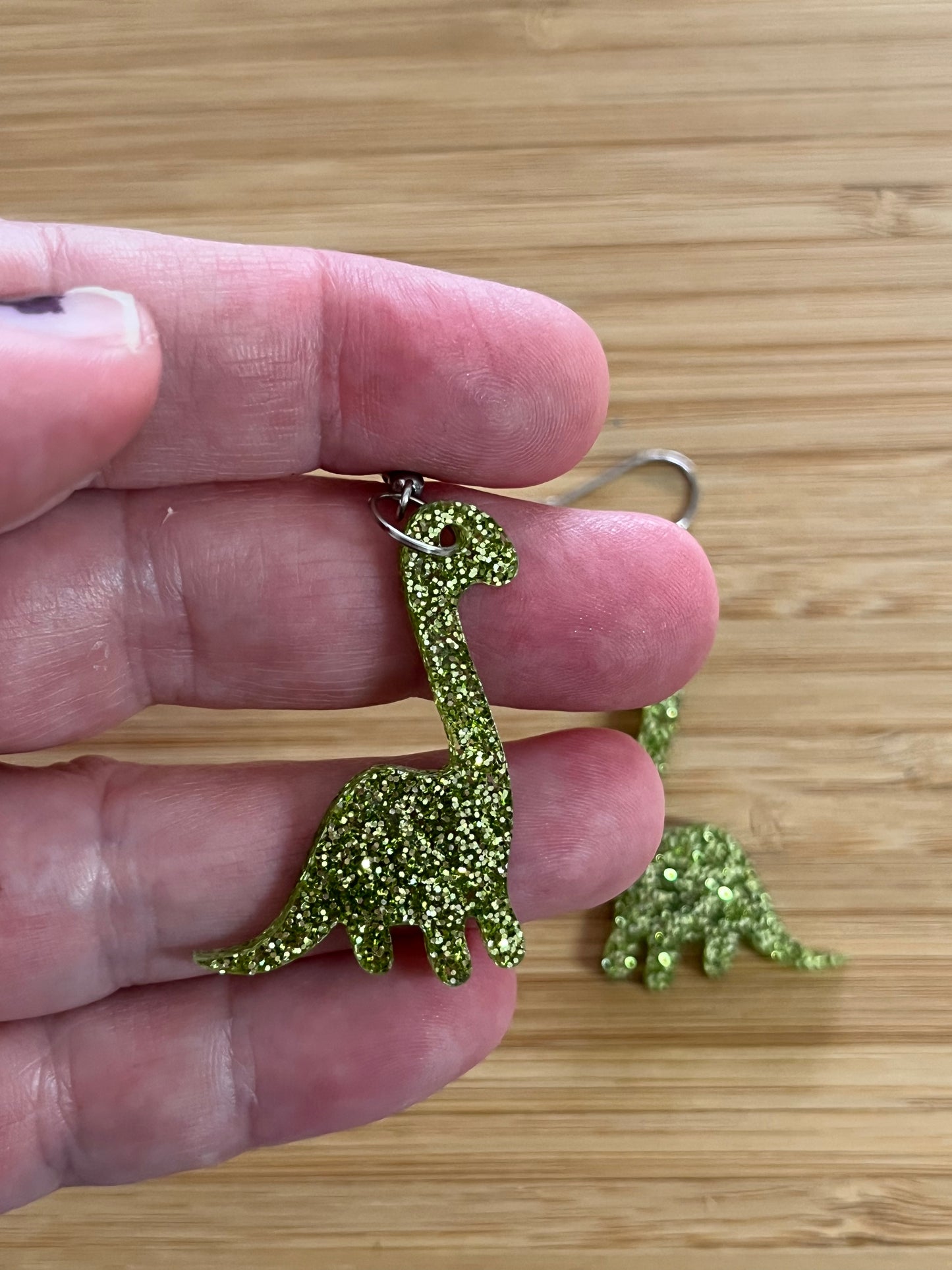 Light Green glitter Dinosaur 🦕