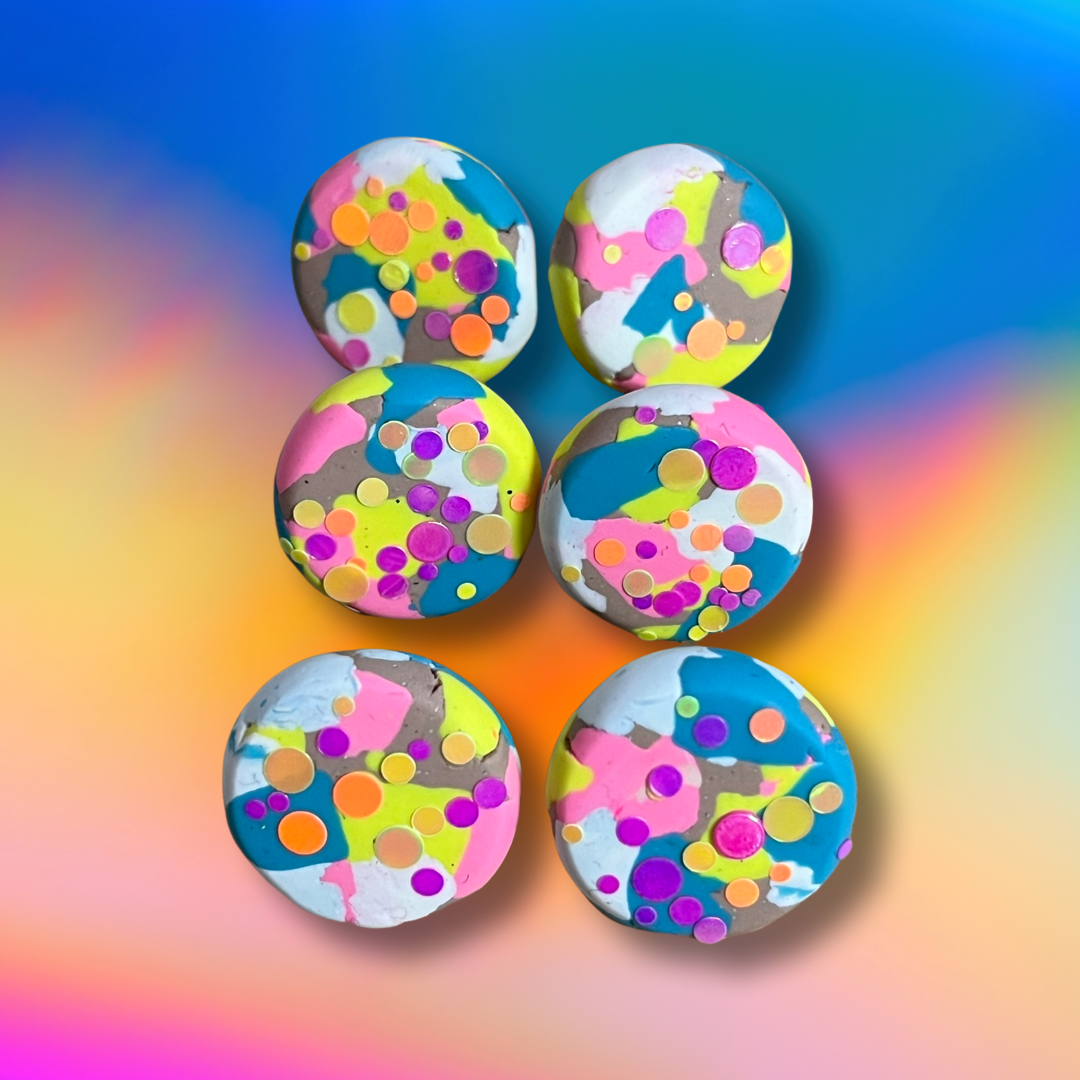 PolymerClay POP Rocks studs