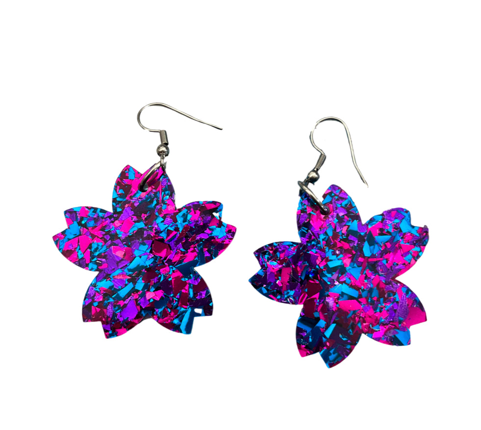 Funky Foil Flower Hooks