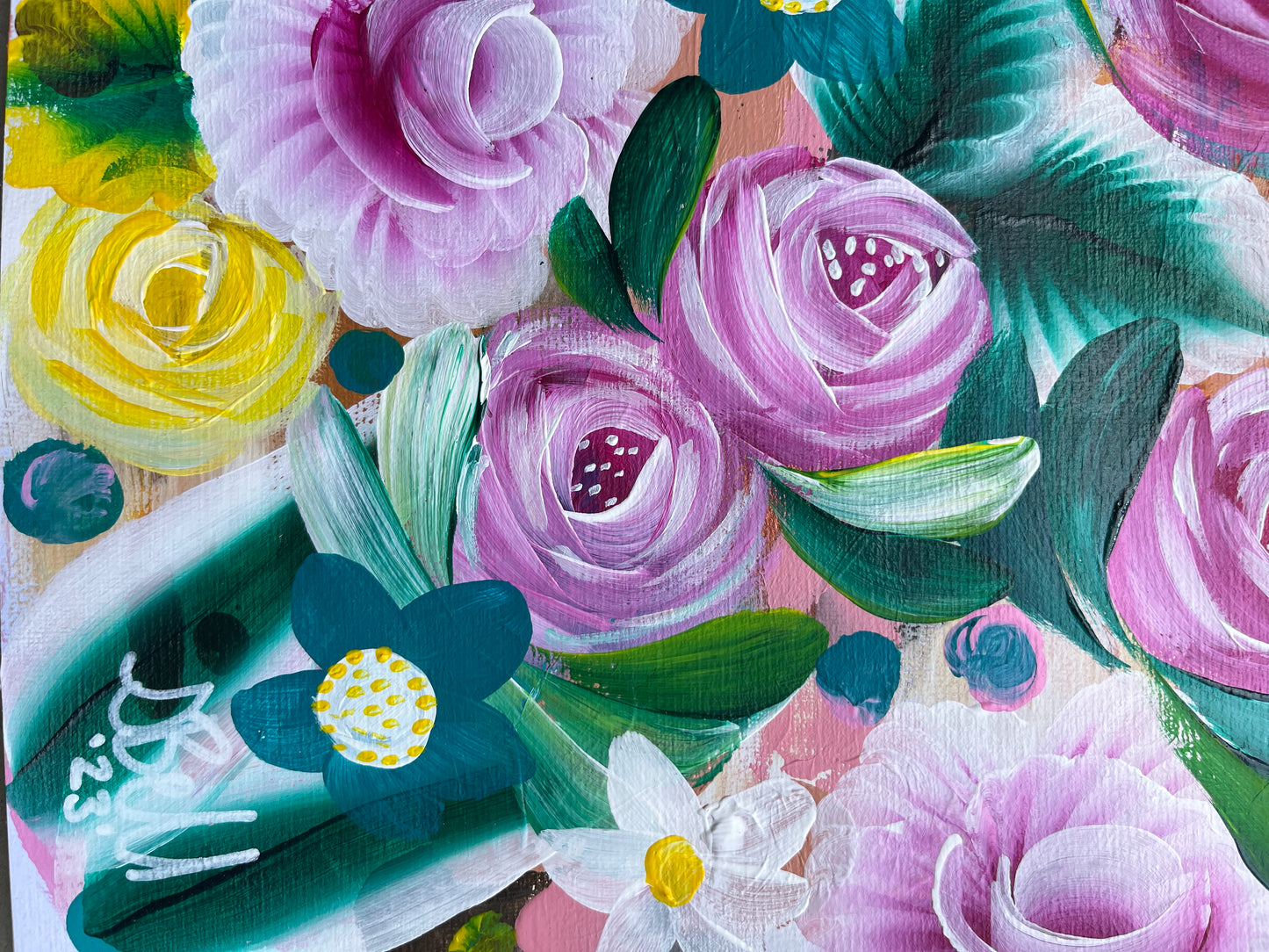 Flower Lover Original Art on Paper