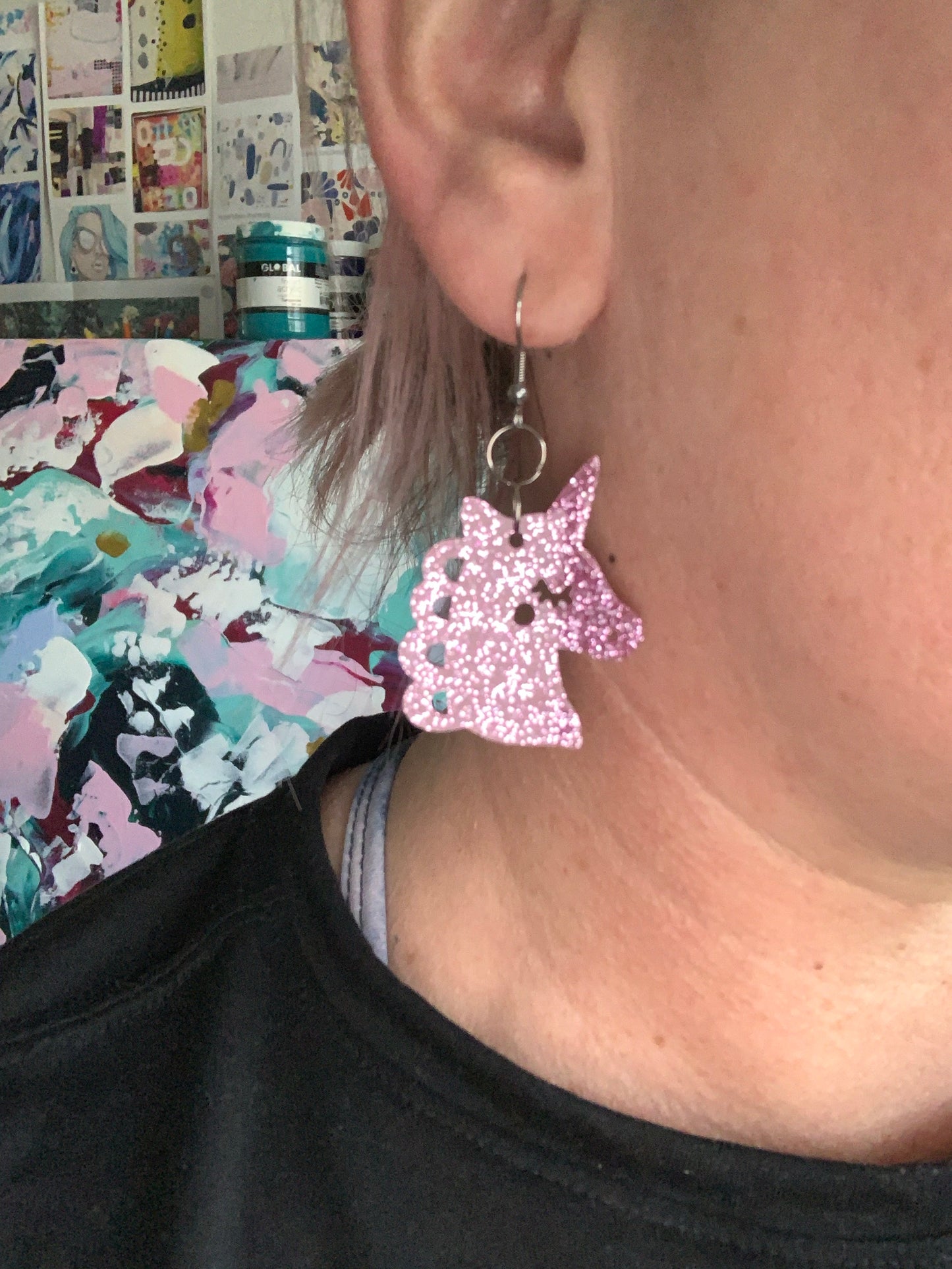 Pink glitter Unicorn