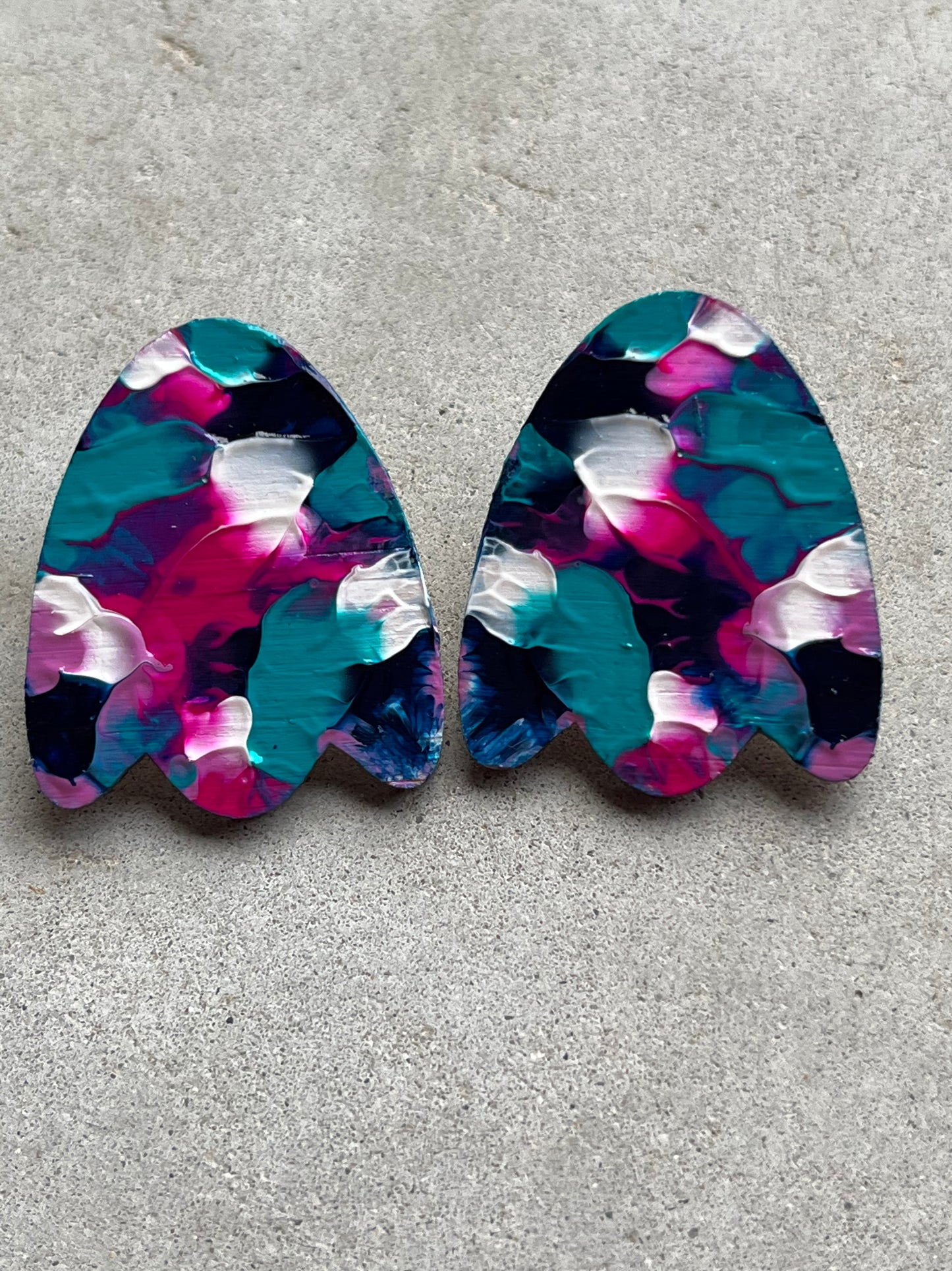 Statement Flower 40mm Stud Earrings