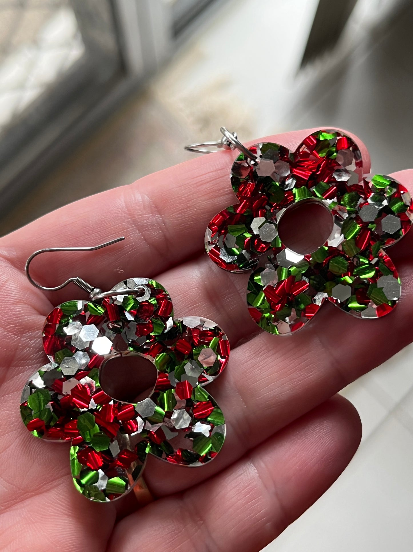 Funky Foil Flower Hooks In Christmas 🎄