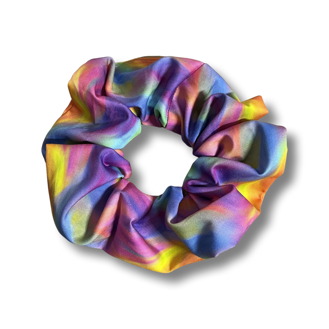 Rainbow swirl Scrunchie