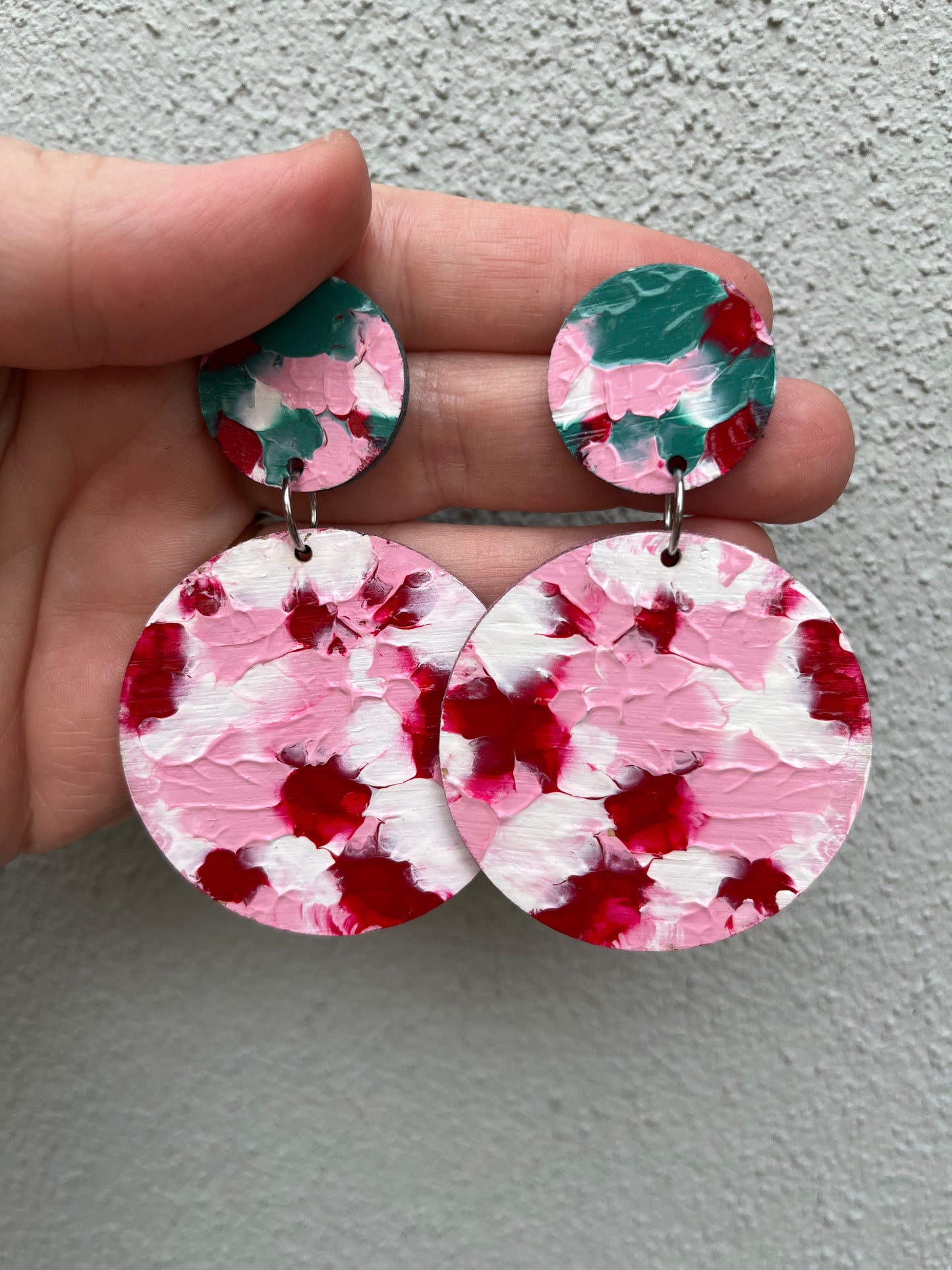 Candy Cane Vibes Statement Dangles