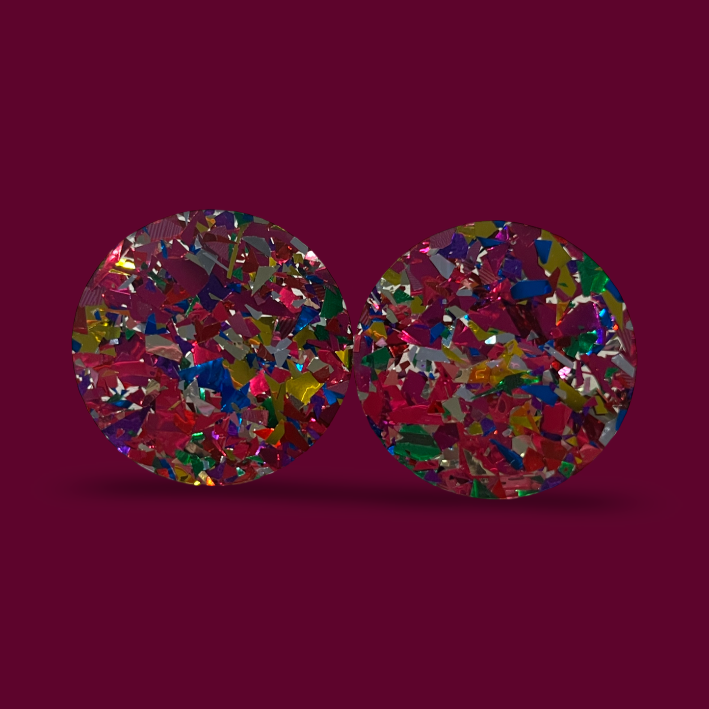 Confetti Party studs 3.5cms