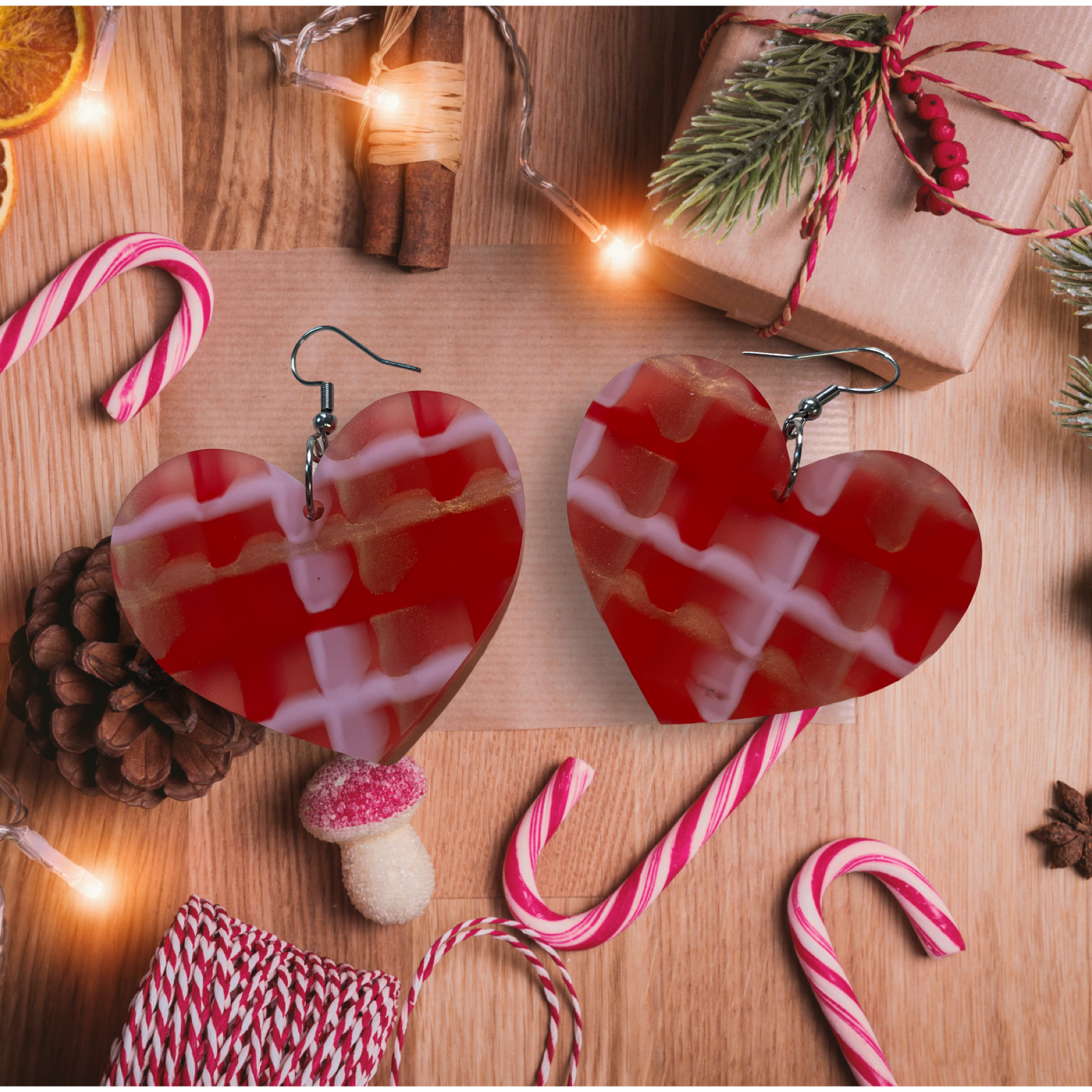 Big Hearts Red, Pink & Gold Hook