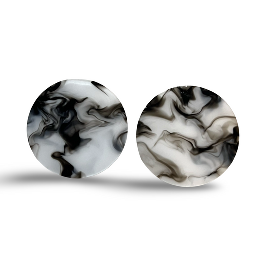 Black & White Tye Dye (3cms)