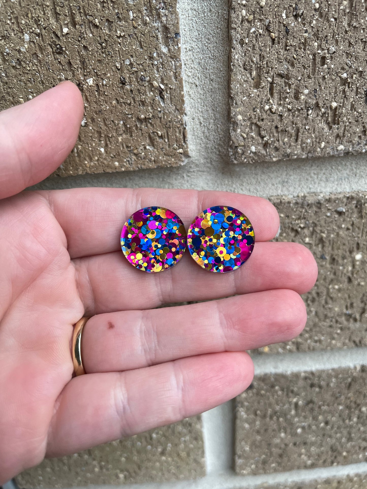 Luna Party Statement Studs (20mm)