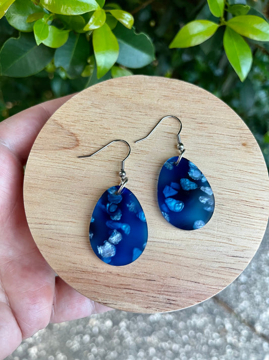 Deep Blue Petal Drops