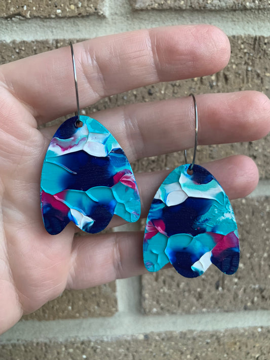 Abstract Arty Bluebell Hoops