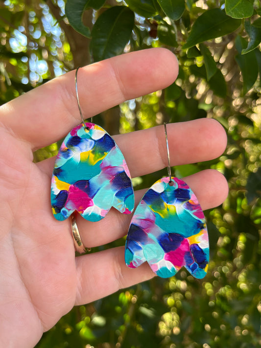 Abstract Arty Bluebell Hoops