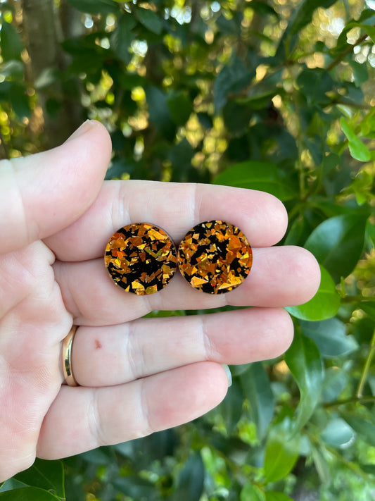 Autum Copper Statement Studs