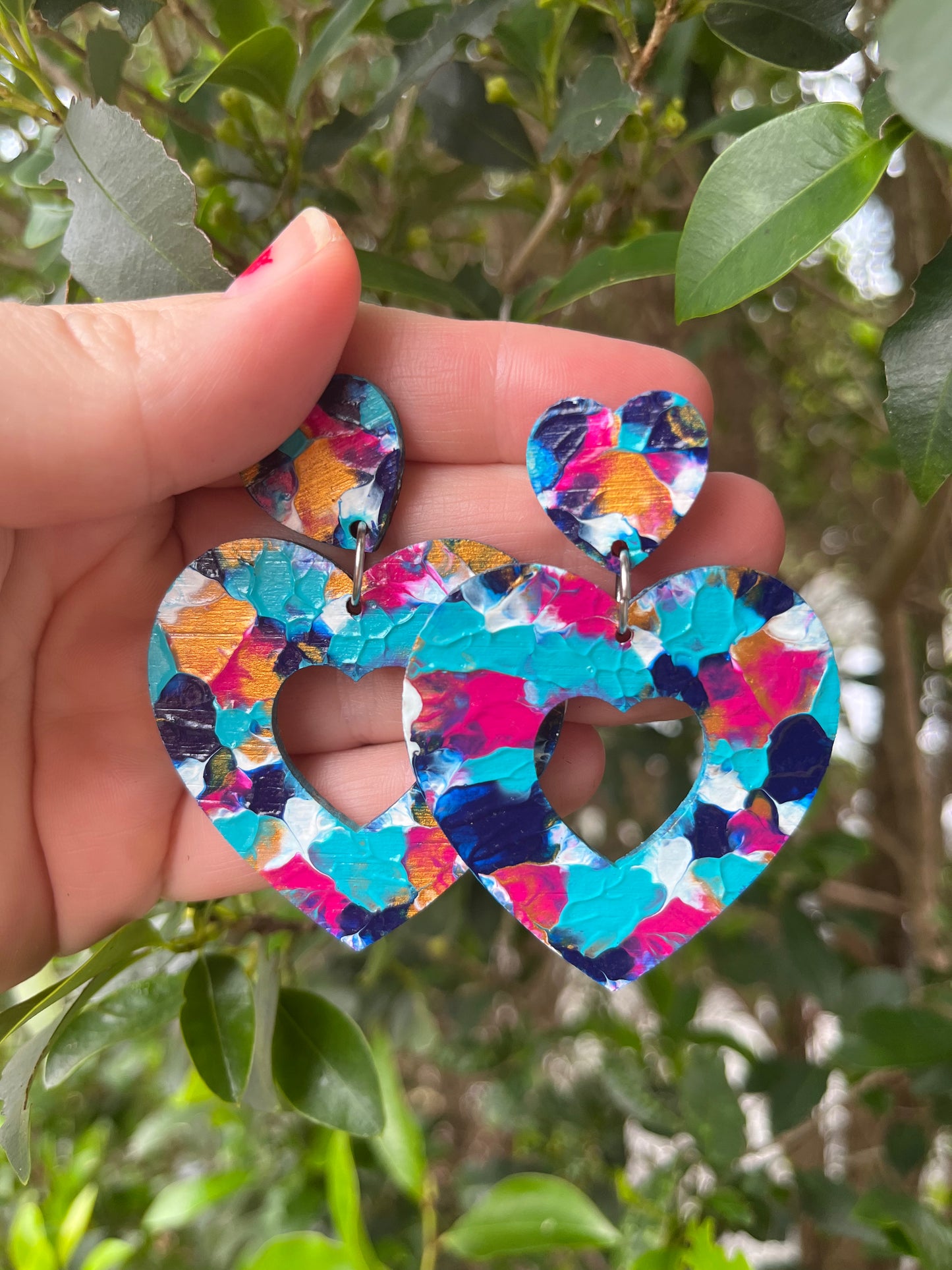 Arty LoveHearts Earrings