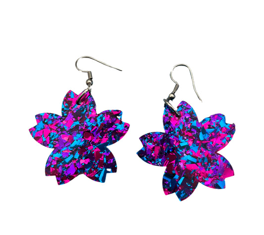 Funky Foil Flower Hooks