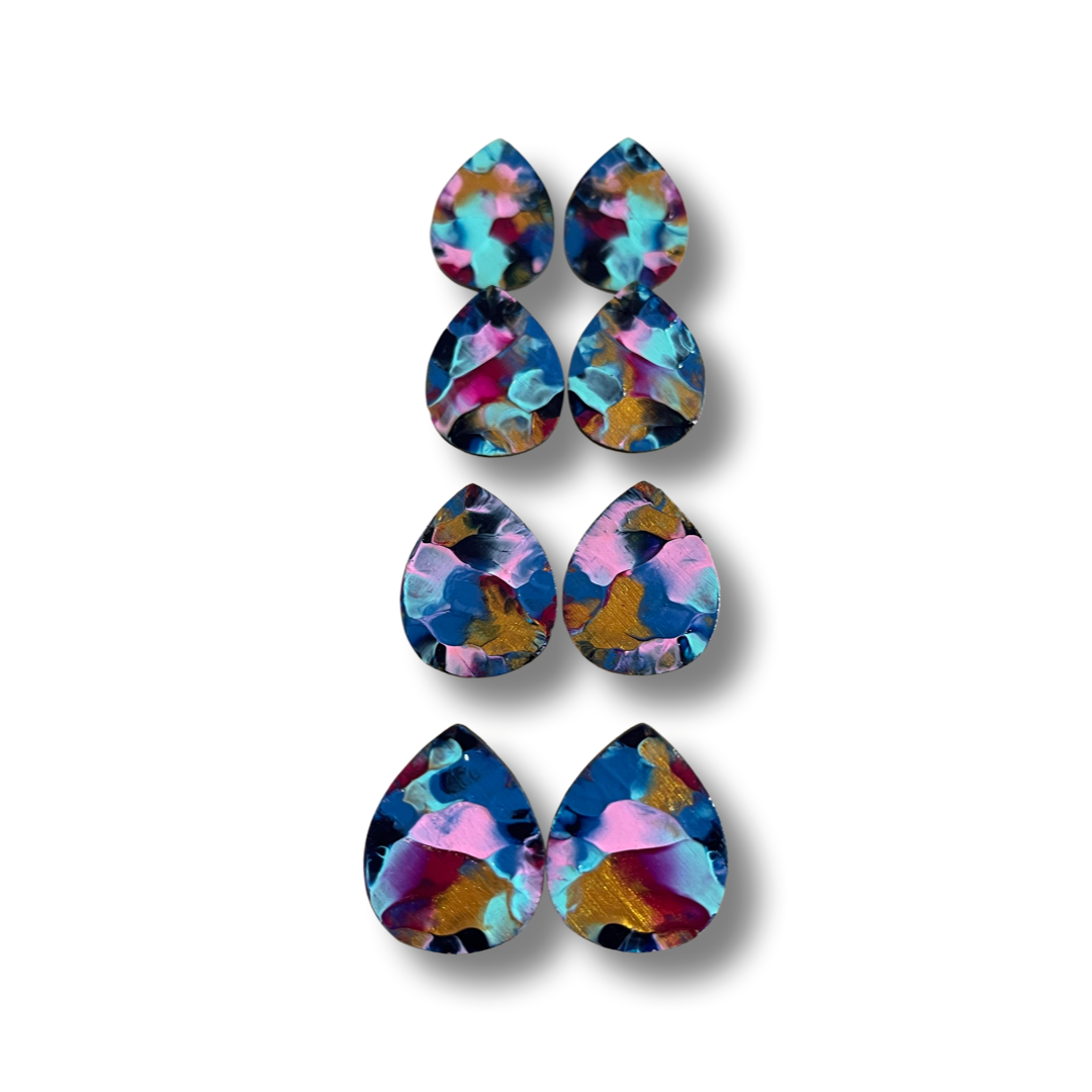 arty Drops 30mm Stud Earrings