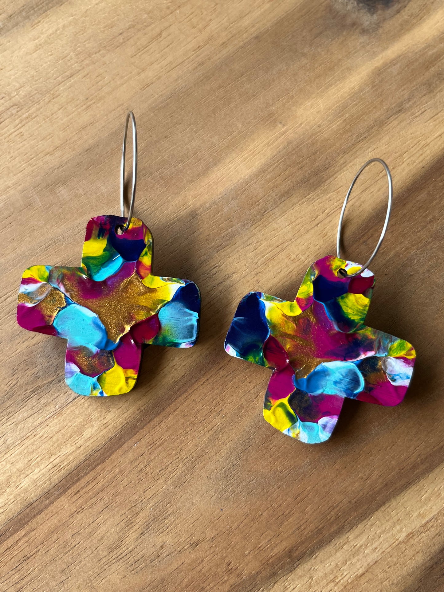 Colour Lover Arty Cross  Hoops