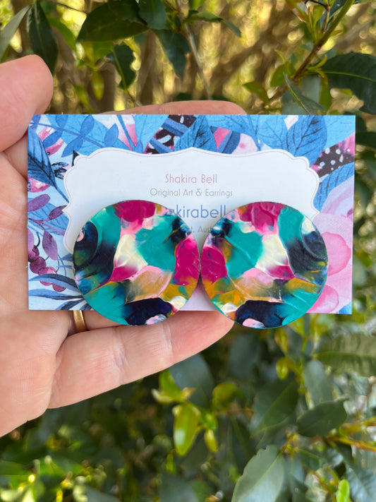 Big Beauty circle 40mm Stud Earrings