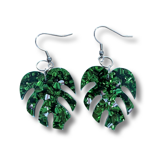 Green Foil Monstera Leaves