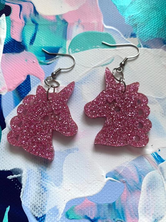 Pink glitter Unicorn