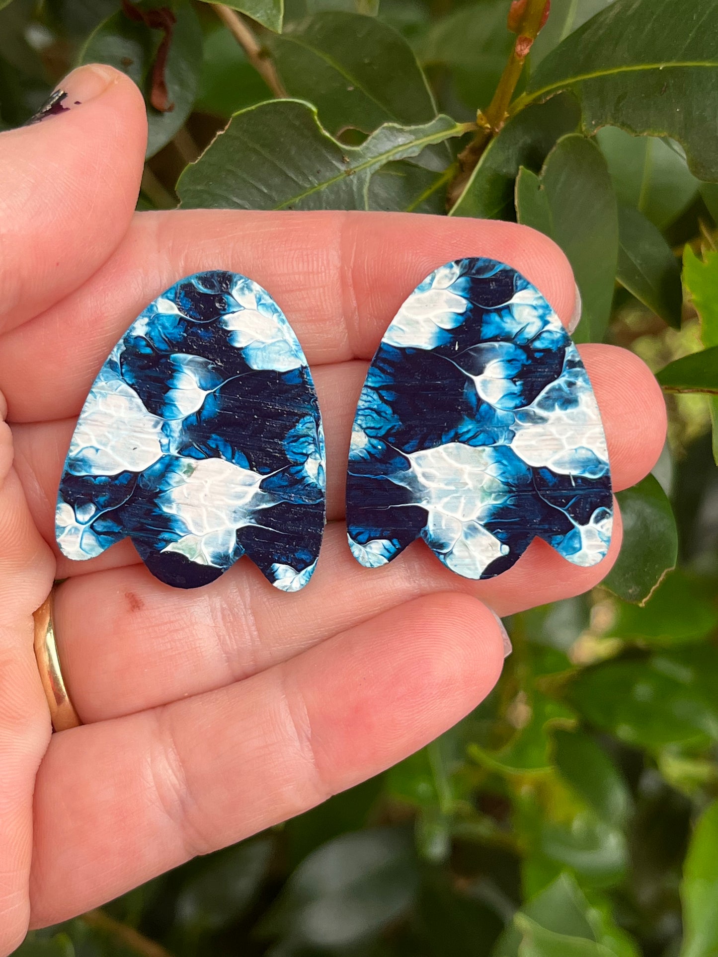 Statement Flower    40mm Stud Earrings