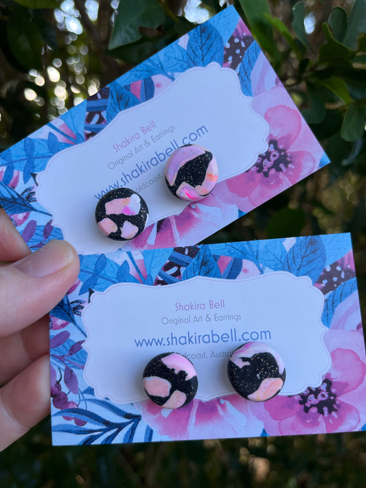 PolymerClay POP Pebbles studs