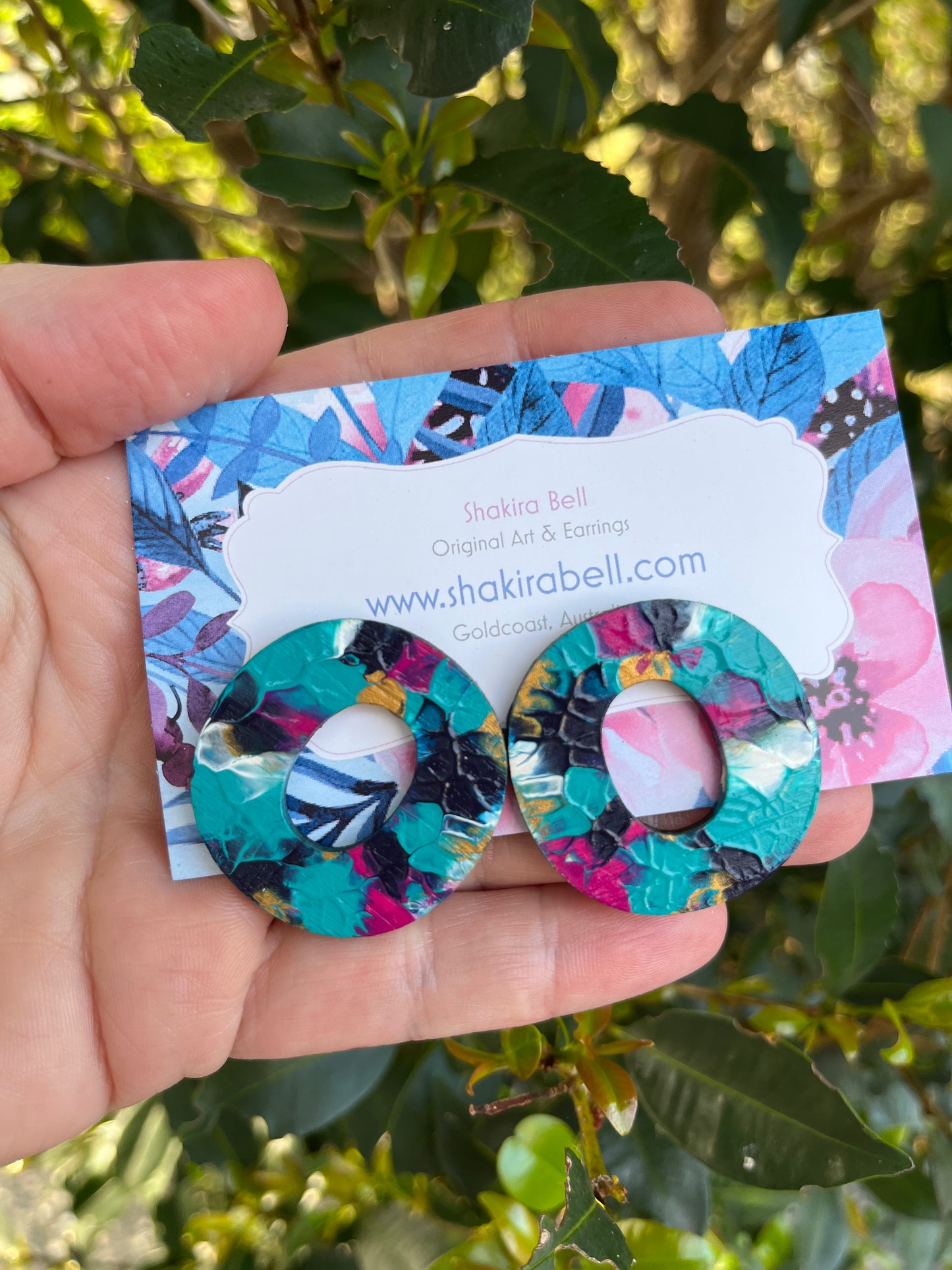 OO circle 40mm Stud Earrings