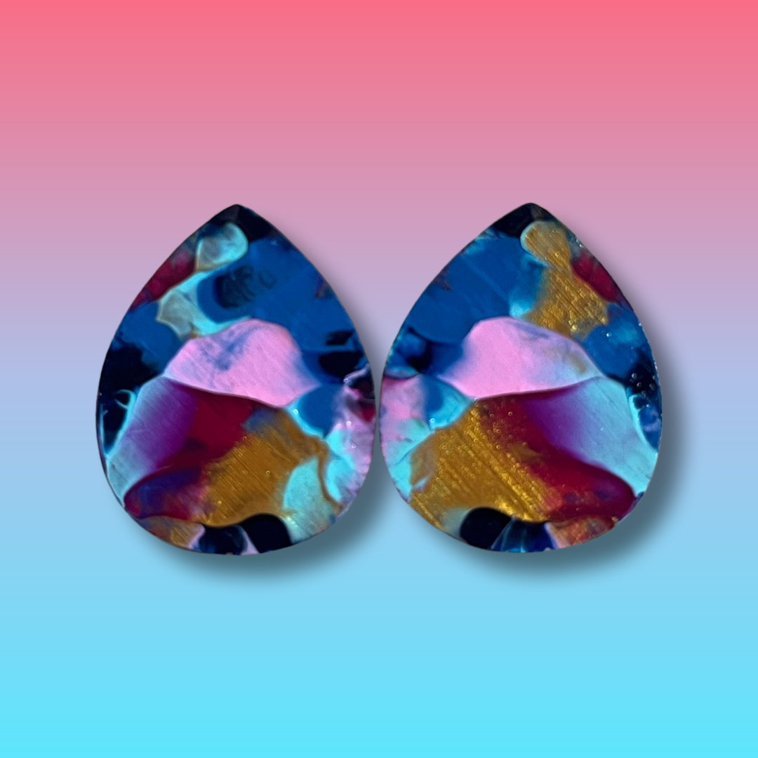 arty Drops 30mm Stud Earrings