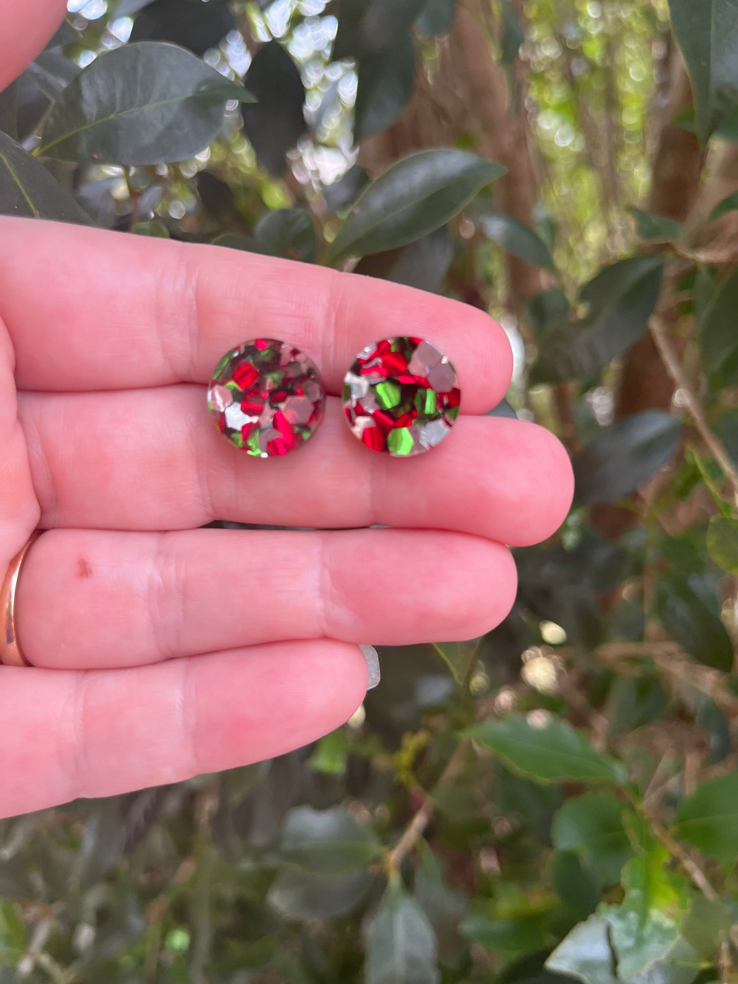 Christmas Statement Studs (1.5cms)